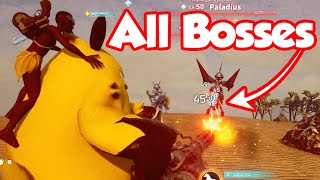 3 Minutes to DESTROY Palworld? MOST POWERFUL GRIZZBOLT Vs. All Bosses | Palbuilds