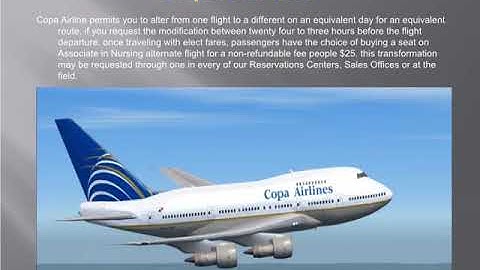 Copa airline change flight