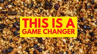 The BEST Granola Recipe (gluten free, oil free, sugar free, & vegan)