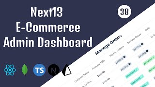 Next13 Fullstack E-Commerce 🛒- 38 Admin Dashboard | React, Prisma and MongoDB 🙌