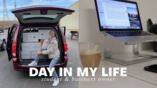 day in my life as a 19yr old business owner & college student!