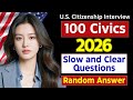 2026, RANDOM 100 civics questions and answers - U.S. citizenship interview I N400 Interview #n400