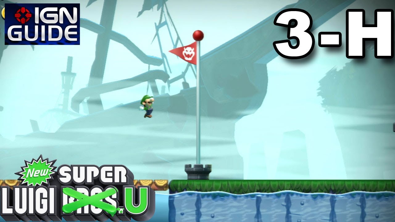New Super Luigi U Secret Exit Walkthrough Sparkling Waters Ghost