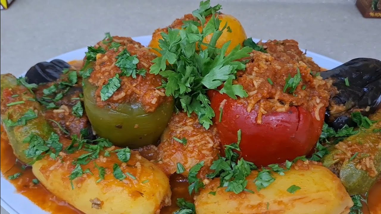 محشي خضار روعة بطريقتي لاتفوتكم الوصفة  👍  😋