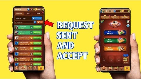 How to send friend request | How to accept friend in carrom pool