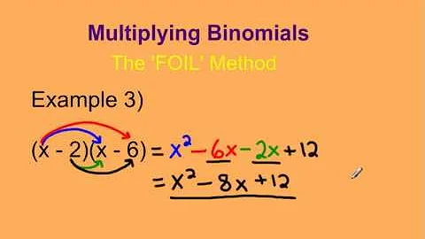 Multiplying Two Binomials Using the FOIL Method