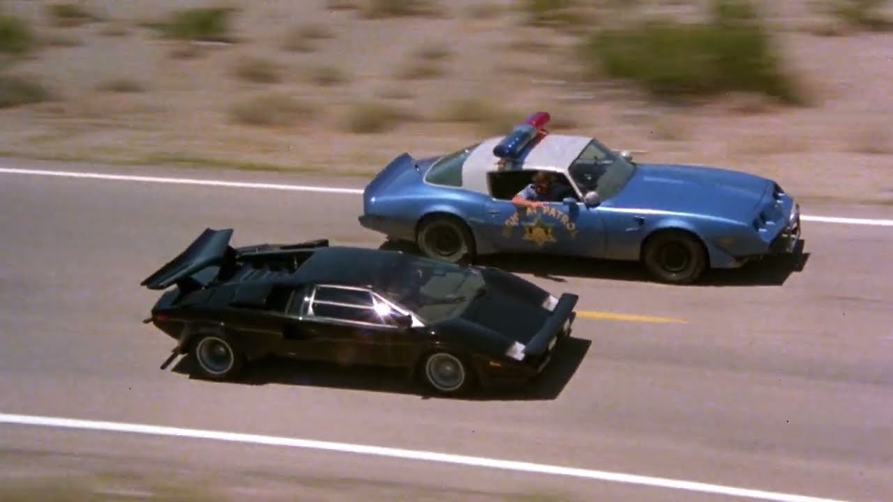 The Cannonball Run Opening Lamborghini Chase (HD Remastered)