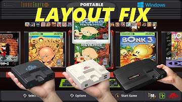 TurboGrafX 16 Mini Portable Edition Layout Fix