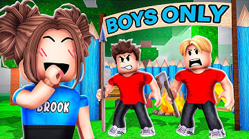 I Snuck Into BOYS ONLY Base In 99 Nights In The Forest!