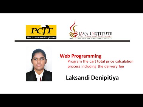Web programming 29 | eShop | Java Institute