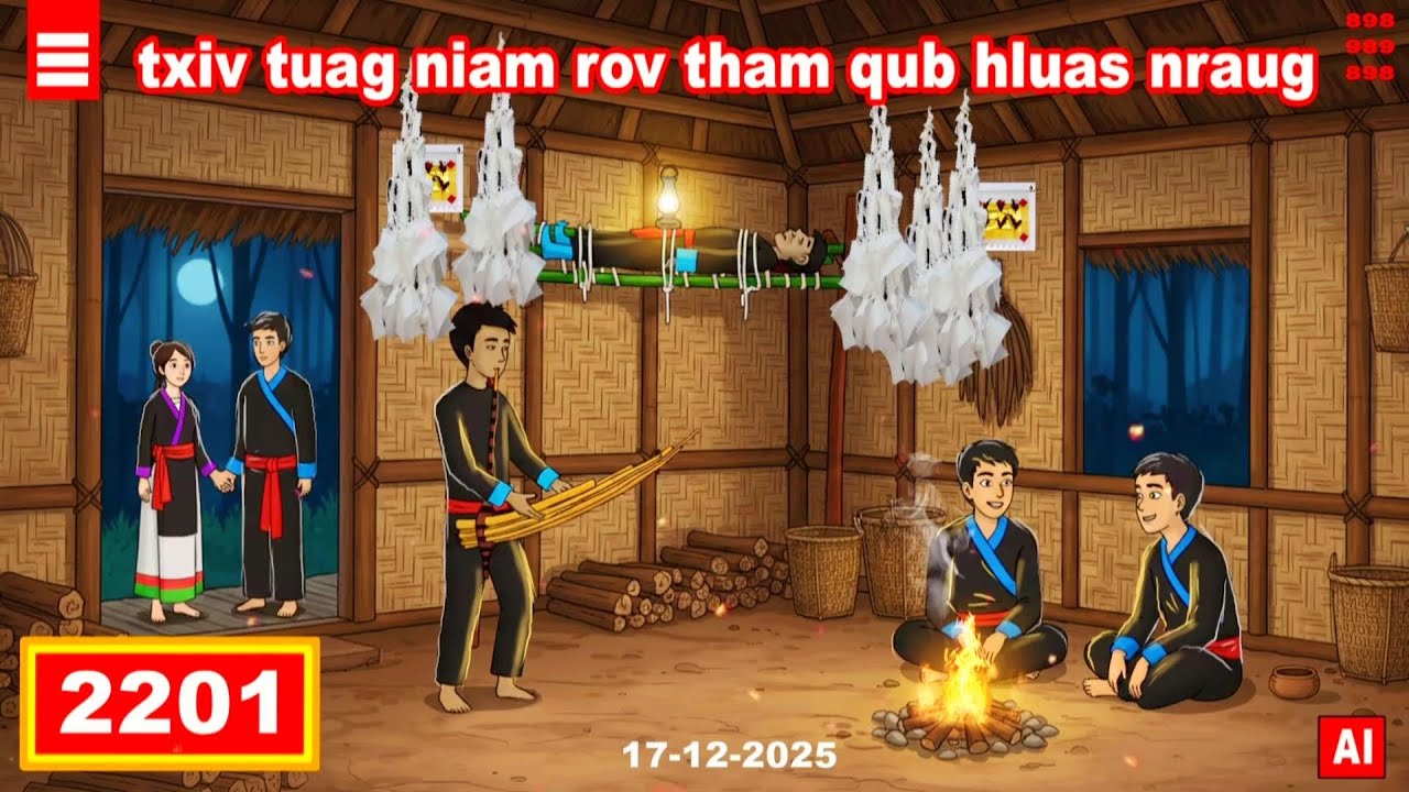 dab hais hmoob - 2201 - 17-12-2025 отец умирает, мать снова разговаривает с парнем, после смерти ...