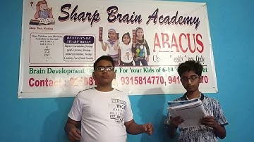 Abacus demo one digit 80 rows by Sharp Brain Academy