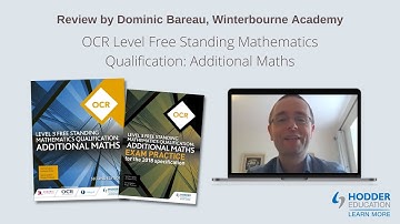 Review of OCR Level 3 Free Standing Mathematics Qualification: Additional Maths