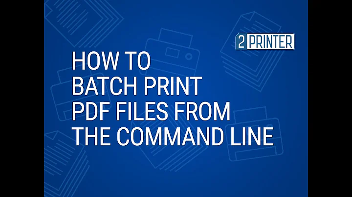 How to batch print pdf from command line in Windows (2Printer)