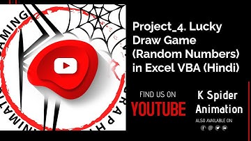 Project_4. Lucky Draw Game (Random Numbers) in Excel VBA (Hindi)