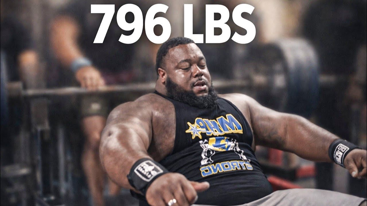 Самый тяжёлый в мире жим лёжа без экипировки 💀