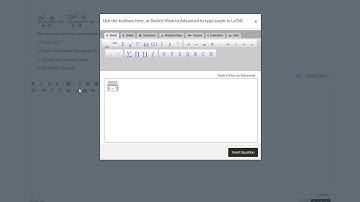 Math Equation Editor in Canvas