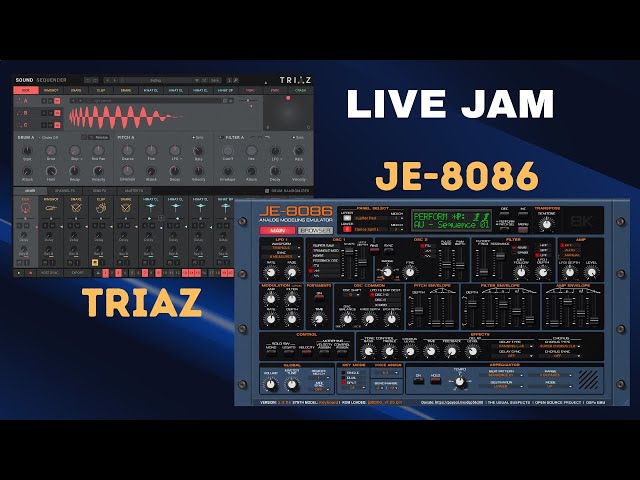 Raw Live Session: TRIAZ Drums & JE-8086 Roland JP-8000 Emulator