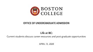 Outcomes Webinar | Student Panel | April 13, 2020