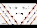Double sided herringbone wirework chain links tutorial