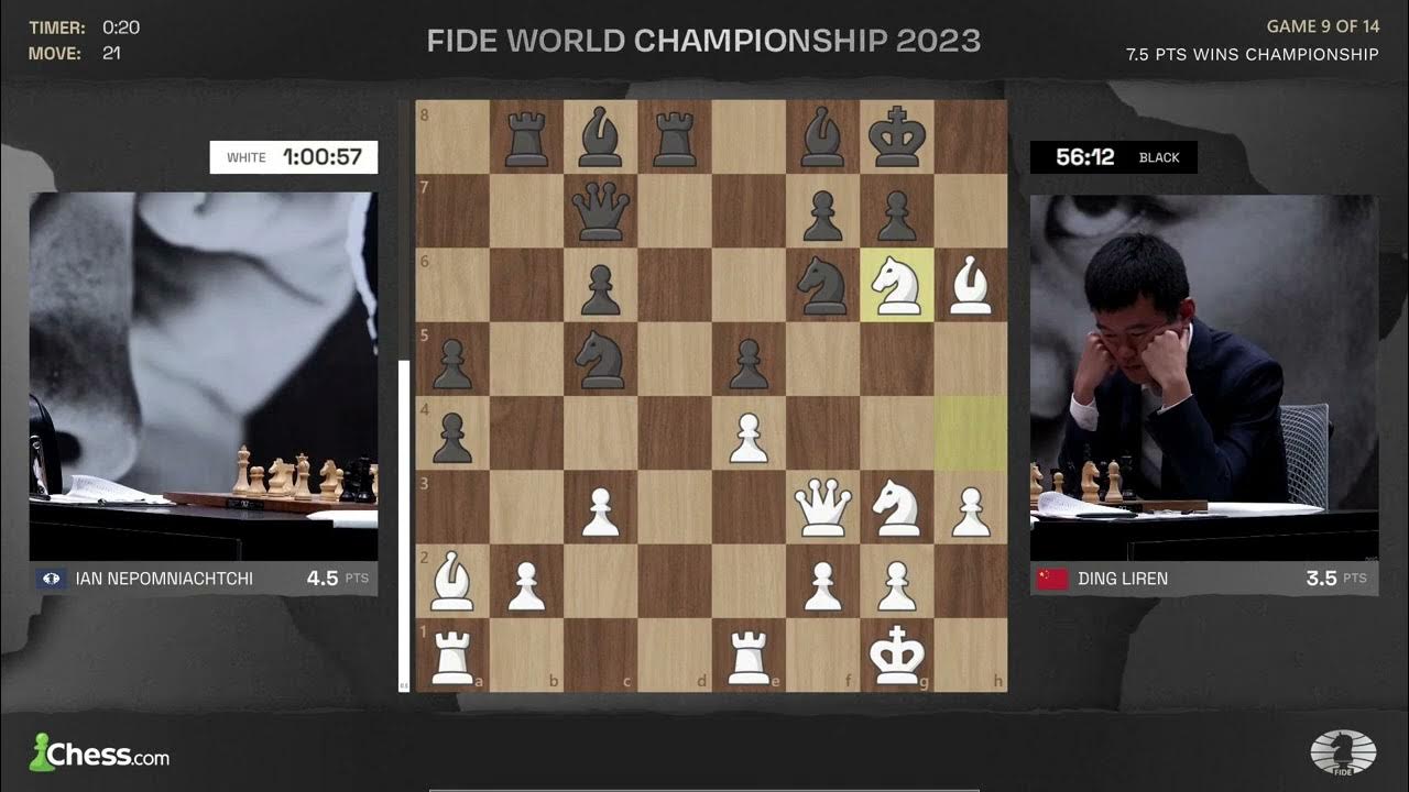 Nepomniachtchi Wins Game 2 With Black After Navigating Ding's Novelty 