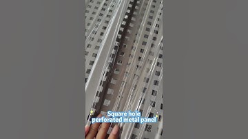 Square Hole Perforated Sheet – Precision Screening Meets Durable Design #perforatedmetal