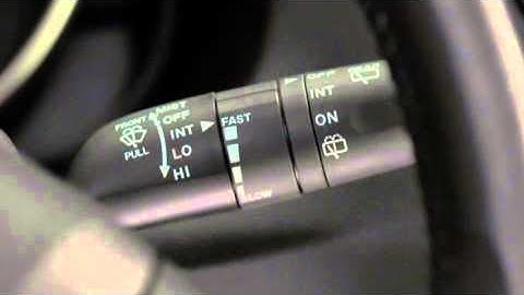 Mazda5 Wipers Washers Variable Intermittent