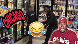 PULLING UP SAGGING PANTS IN CHICAGO (MUST WATCH) REACTION!! 🤣🤣