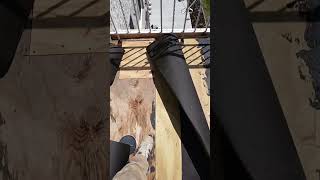 water proofing and getting balcony ready for tiles