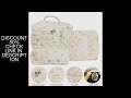 3 Pcs Cotton Quilted Makeup Bag Zipper Women Toiletry Organizer Bag Toiletry Bag Cute Pouch Travel B