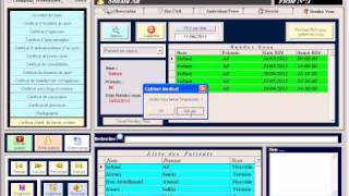 logiciel gestion cabinet medical - RDV.avi screenshot 5
