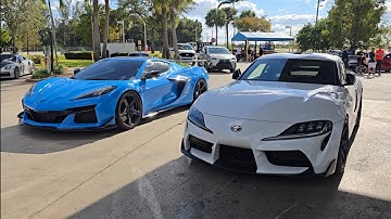 2024 C8 Corvette Z06 Bolt Ons (No Tune) vs 2021 Toyota Supra Downpipe OTS E40