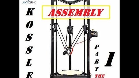 Assembling The AnyCubic Kossel 3d Printer From GearBest (Part 1 The Frame)