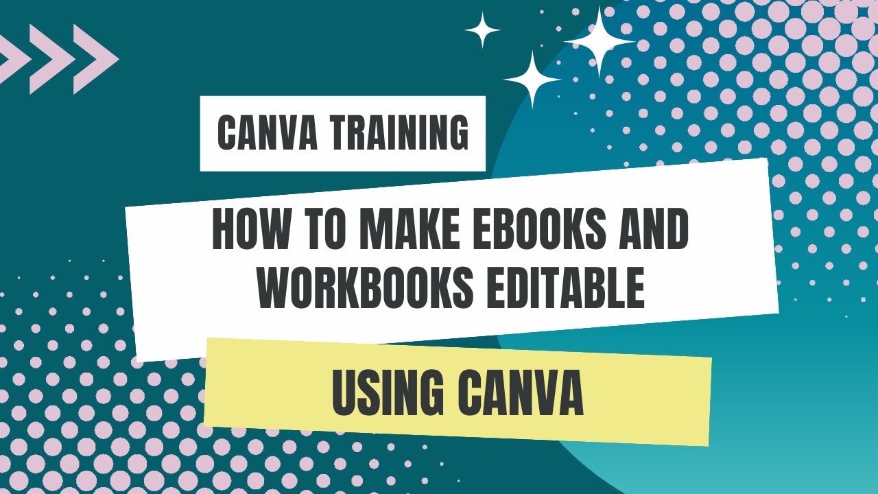 How to edit ebooks and make workbooks editable #canva #createoncanva # ...
