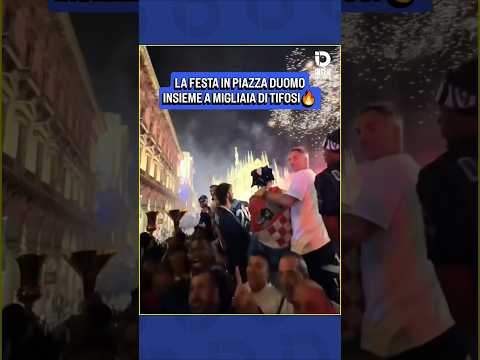 Video La festa dell'Inter in piazza Duomo