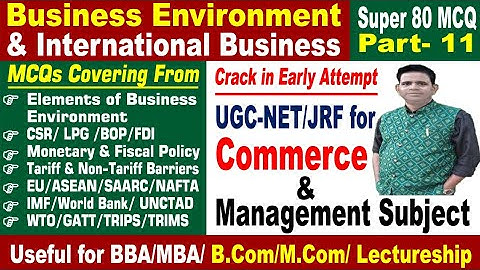 Super 80 MCQ on Business Environment #Internationalbusinesmcq #ntaugc2025 #bba #mba #bcom #mcom #pgt