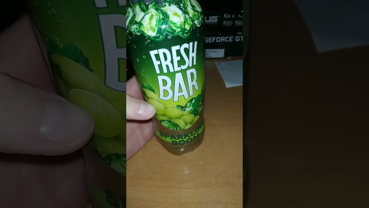 ФРЭШ БАР С ВИНОГРАДОМ / FRESH BAR SPARKLING BOOM LUCKY GRAPE / ГАЗИРОВАННЫЙ НАПИТОК / НЕ ПРОБОВАЛ