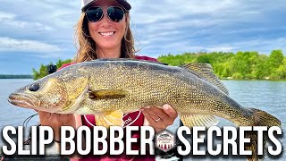 Slip Bobber Walleyes  SIMPLE and DEADLY Method!! (Lake Vermilion)