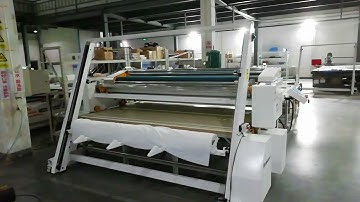 Test video for auto loading device in spreading machine before shipment