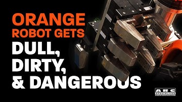 Orange Robot Gets Dull, Dirty, Dangerous Job