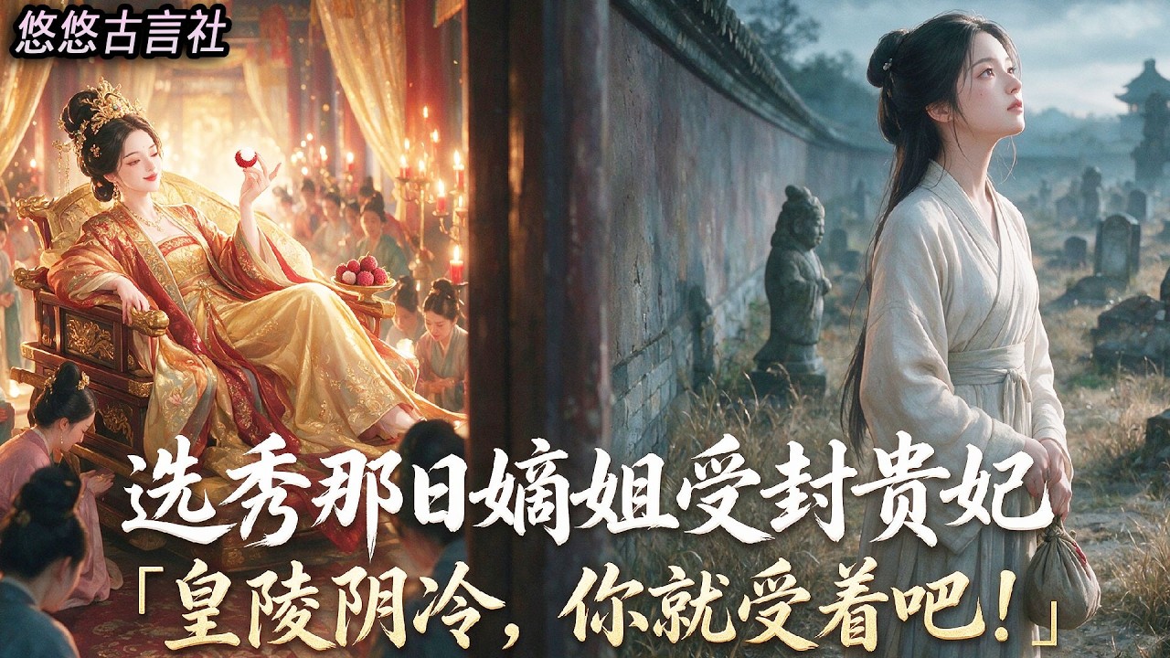 選秀入宮那日,嫡姐受封貴妃住進後宮,我卻被髮往皇陵守陵。 她斜睨着我笑:皇陵陰冷,你就伴着枯墳度過餘生吧...#小說 #睡前故事
