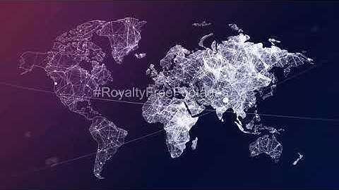 world map stock video | business video background | world map animation | world map background video