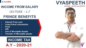 1.7 Income From Salary - Fringe Benefits & Valuation A.Y 2020 21 - B.Com || BBA || Hindi