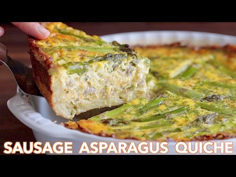 Easy Sausage Asparagus Quiche - The Only Quiche Recipe You'll Need!