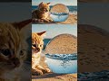 Is this real life? 🌊🐈 #shorts #surreal #ai