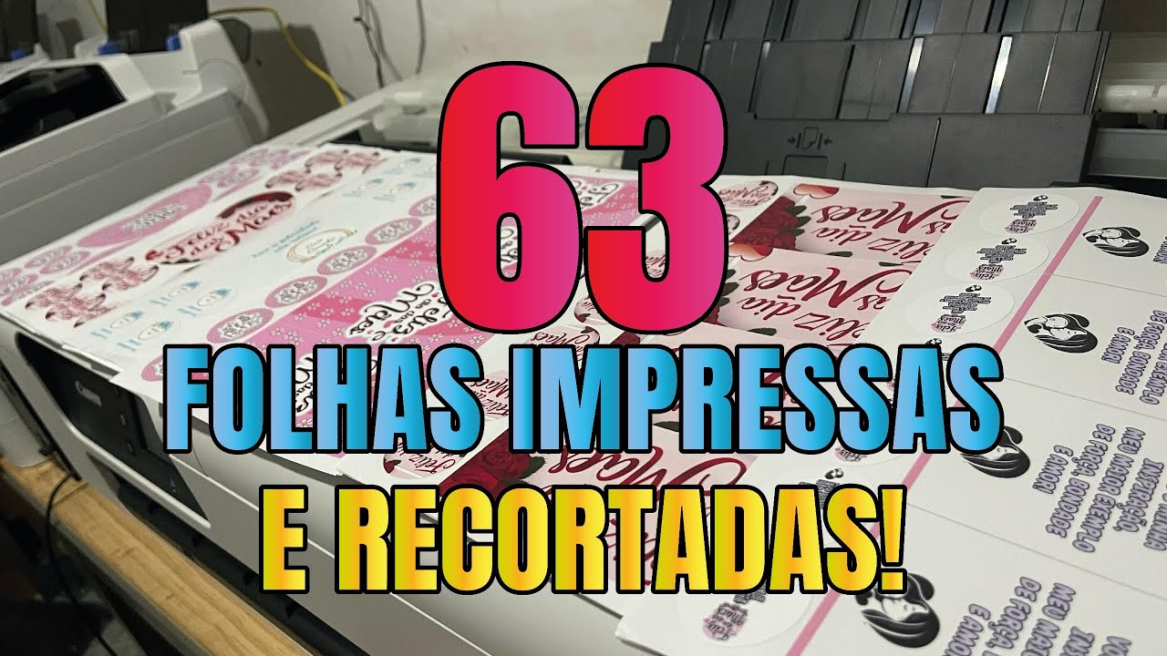 QUANTO EU COBREI EM 63 FOLHAS ADESIVAS ? (PRODUÇÃO)