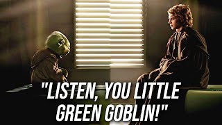 Anakin Teaches Yoda How To Speak English