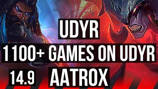 UDYR vs AATROX (TOP) | 5/2/12, 1100+ games | EUW Master | 14.9