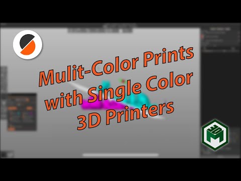 Print Multi-color models on single color 3D Printers - PrusaSlicer Tutorial