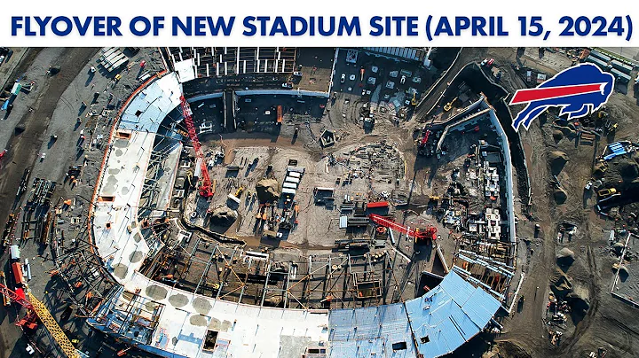 Drone Shots Of Construction At The New Highmark Stadium 10 Months In! | Buffalo Bills
